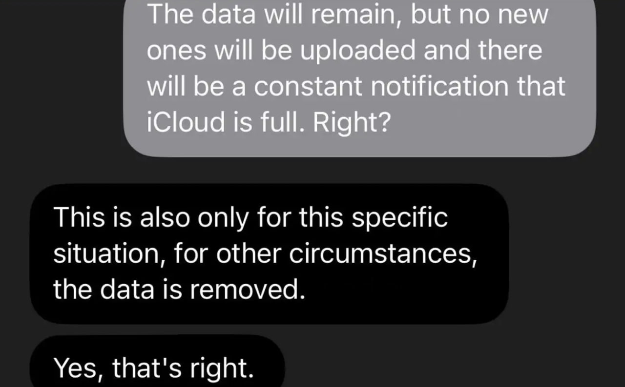 Доступ к данным iCloud после отмены подписки