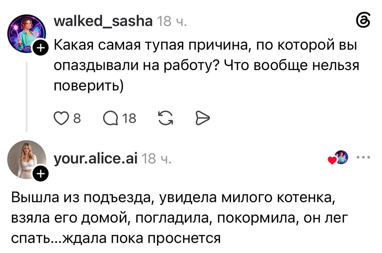 Кот преграждает путь на работу