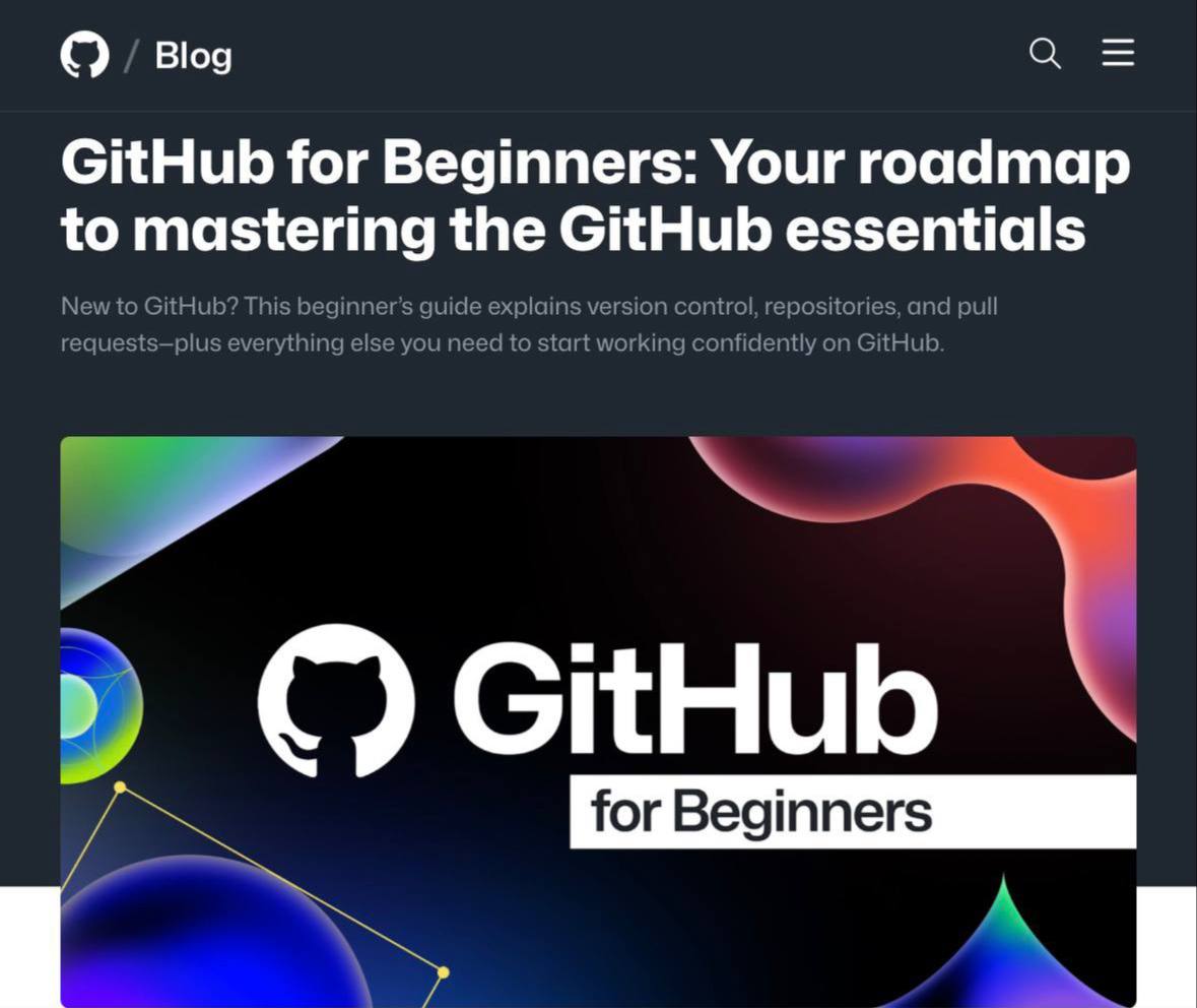 Официальный роадмап GitHub для начинающих разработчиков
