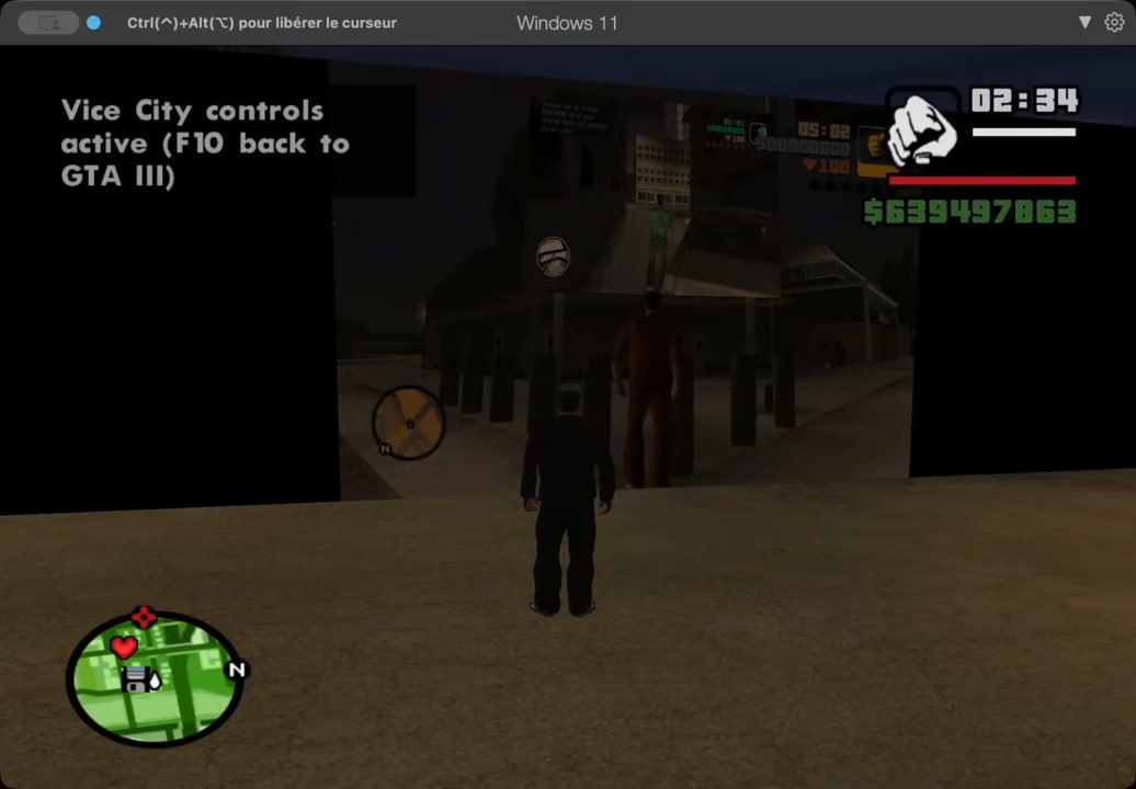 Игровой процесс GTA 3 внутри GTA Vice City