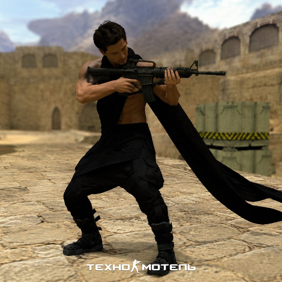 Новый скин террориста в Counter-Strike с детализированной текстурой