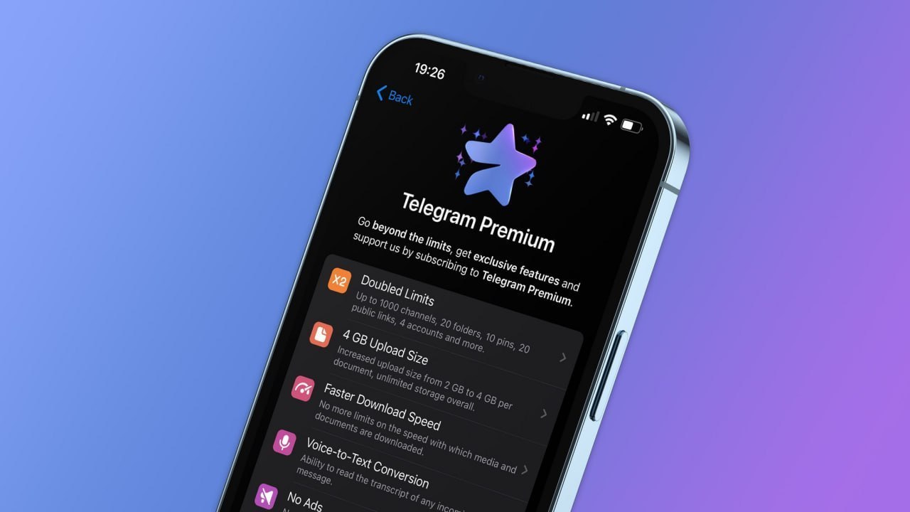 Иконка Telegram Premium на фоне закона