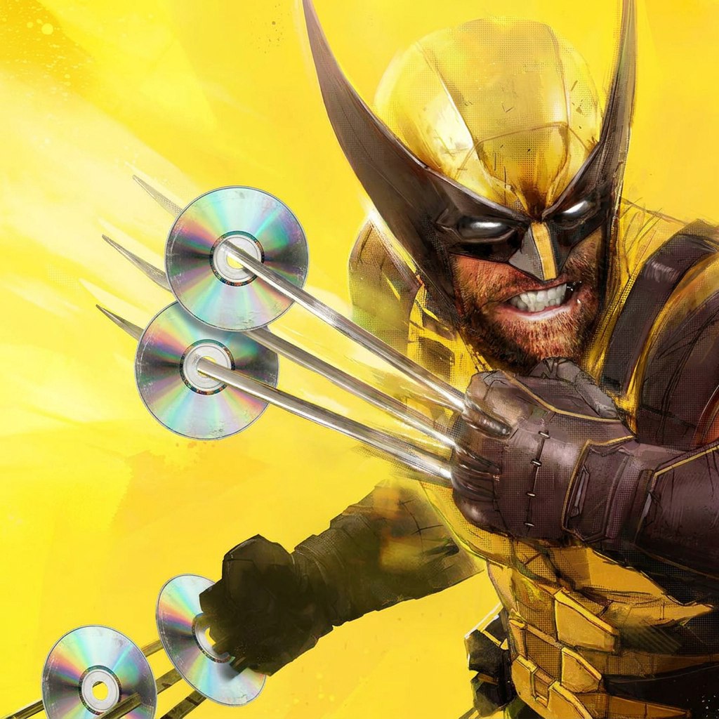 Диск с игрой Marvel's Wolverine в руках геймера