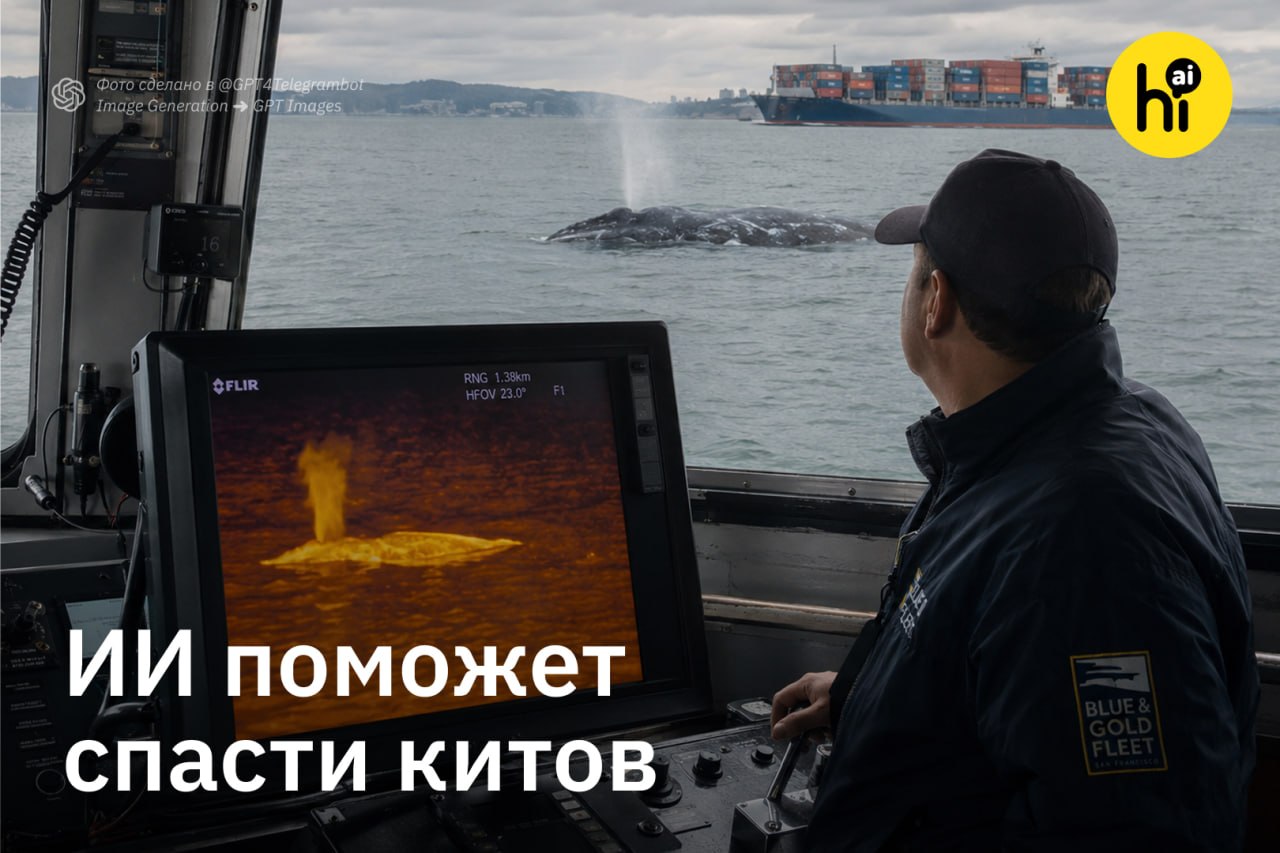 ИИ-система обнаруживает китов по тепловому следу