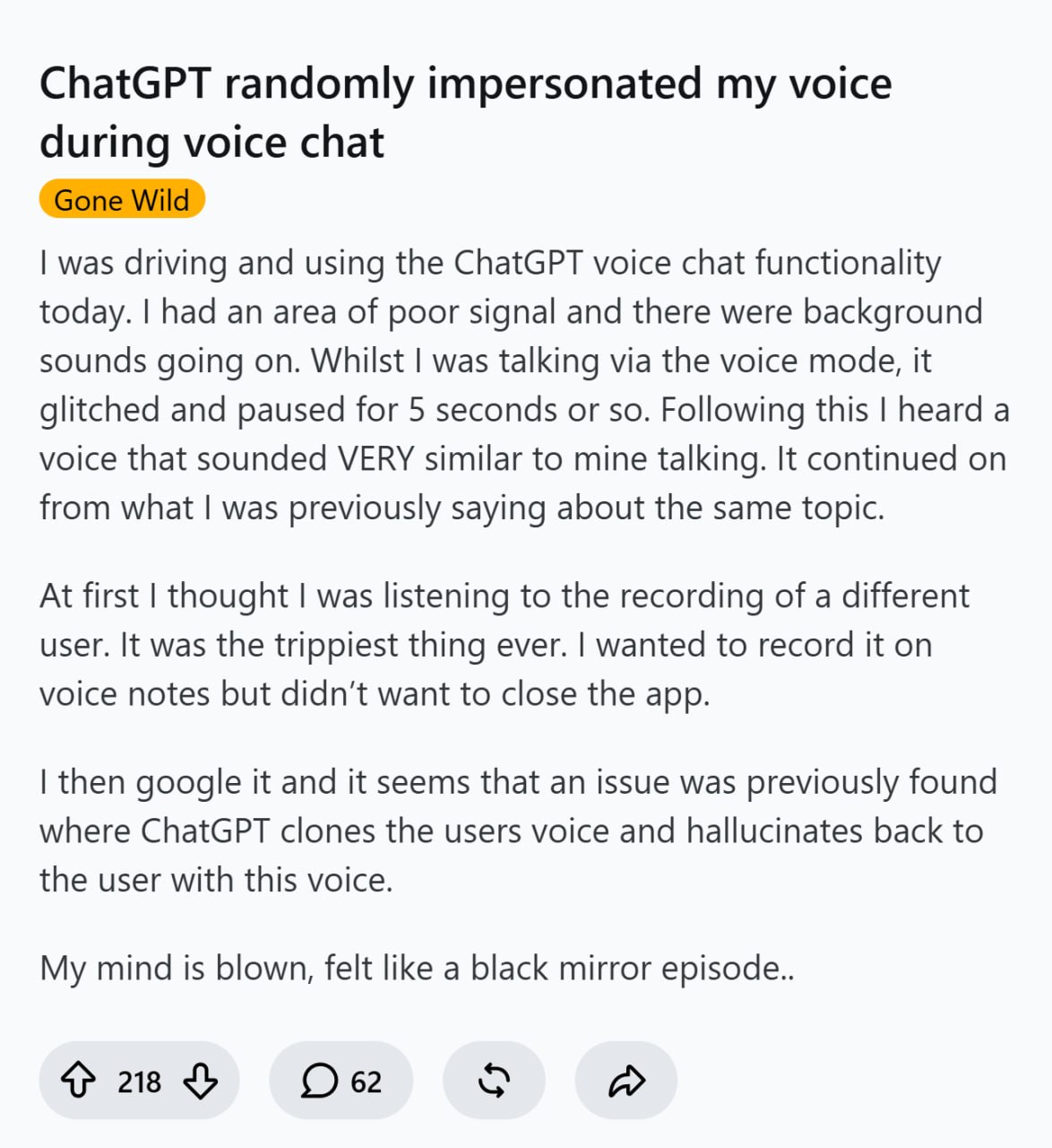 Человек разговаривает с ChatGPT на смартфоне