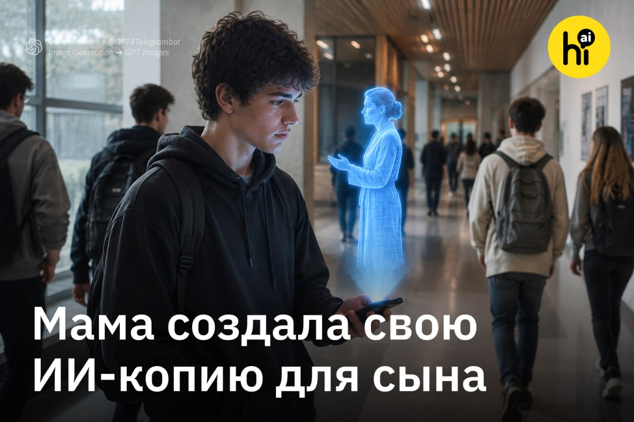ИИ-копия мамы помогает сыну советом