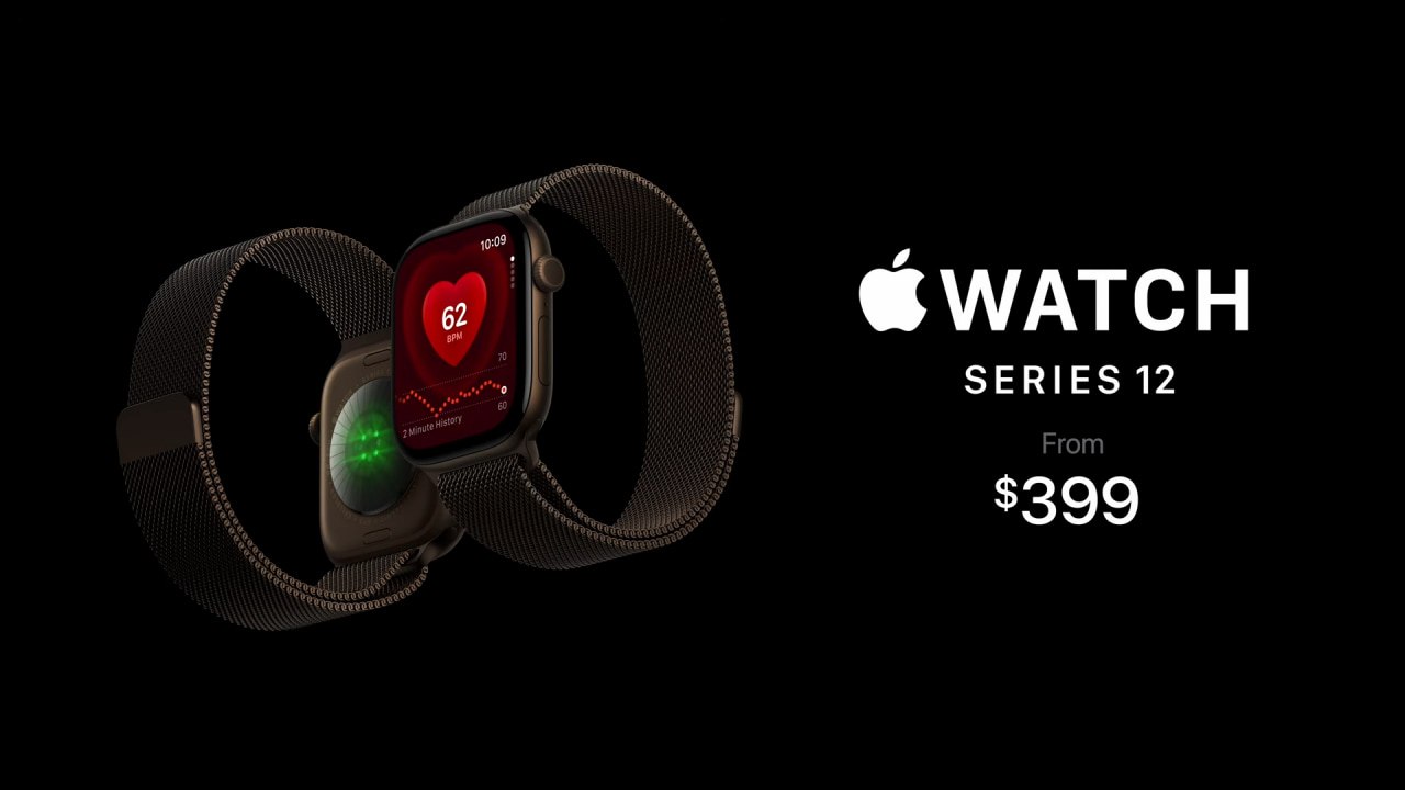 Apple Watch Series 12 с ярким дисплеем на руке