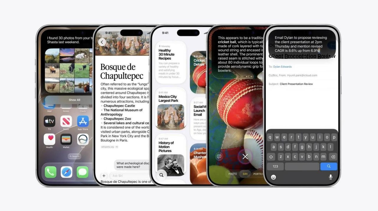Смартфон iPhone с новым обновлением iOS 27 на экране