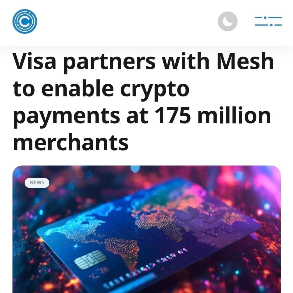 Криптовалютная карта Visa для оплаты стейблкоинами