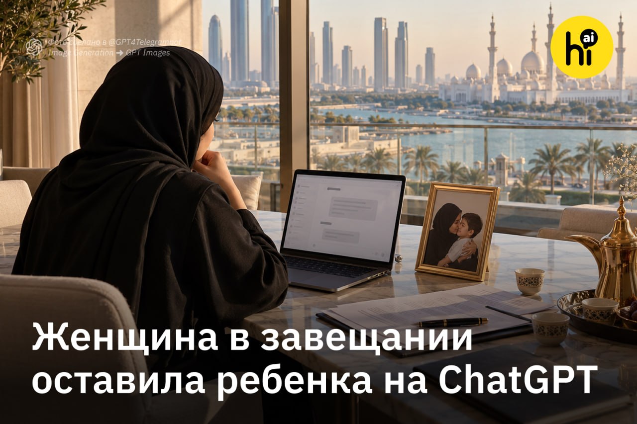 Женщина составляет завещание с участием ChatGPT