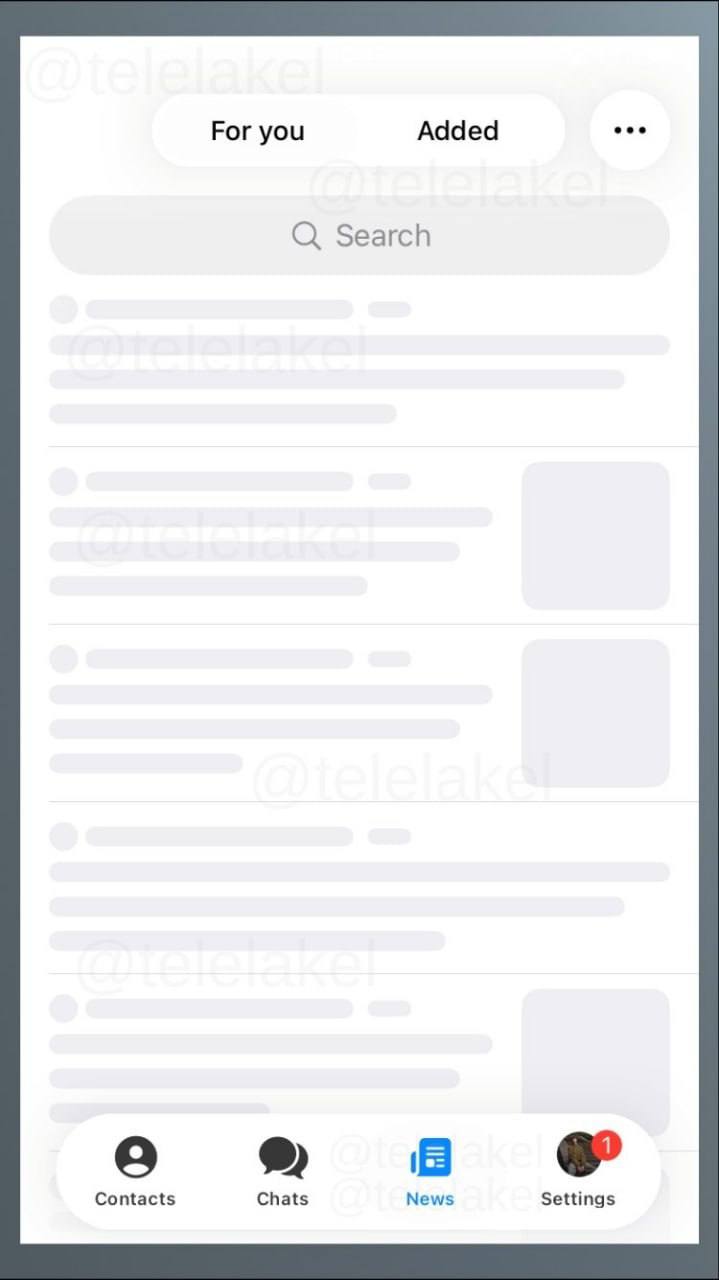 Две ленты в бета-версии Telegram