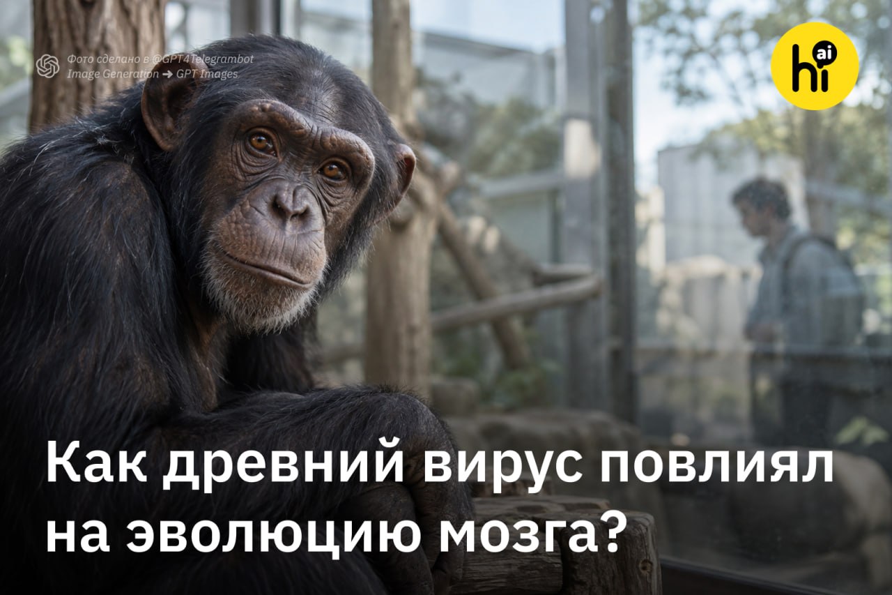 Древний вирус и мозг шимпанзе