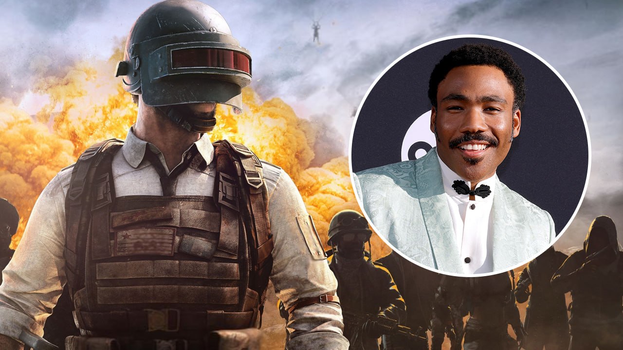 Дональд Гловер на съёмках сериала по PUBG